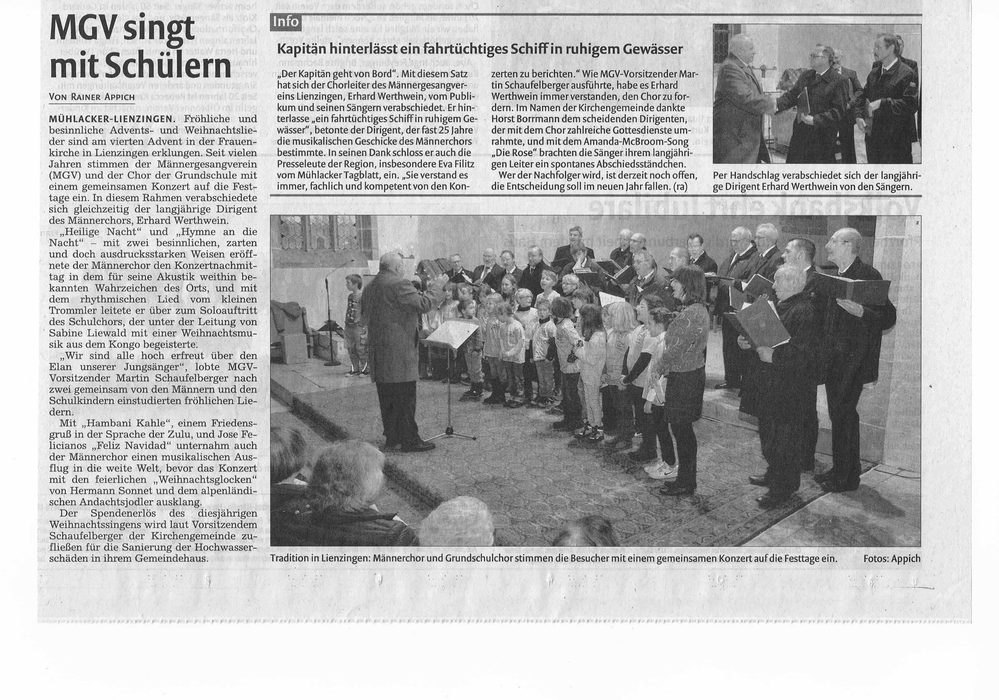 2015.12.20 Weihnachtssingen am 20.12.2015 vom Muhlacker Tagblatt.jpg